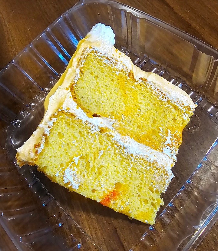 Slice of HummingBird cake
