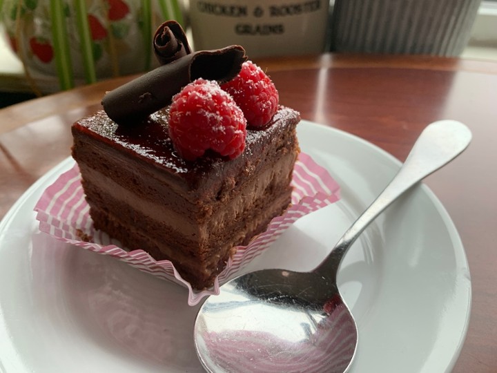 Chocolate Raspberry Pavé Slice