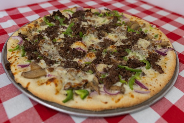 18 in Philly Cheese Steak Pizza