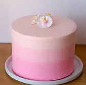 Pink Ombre Cake Slice - Must Love Chocolate