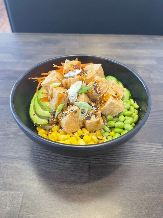 Crispy Tofu Rice Bowl