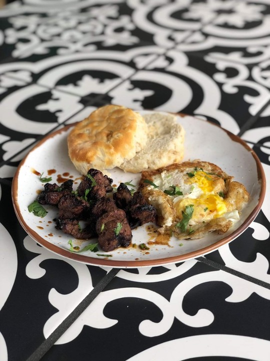 Pineapple Teriyaki Steak & Eggs