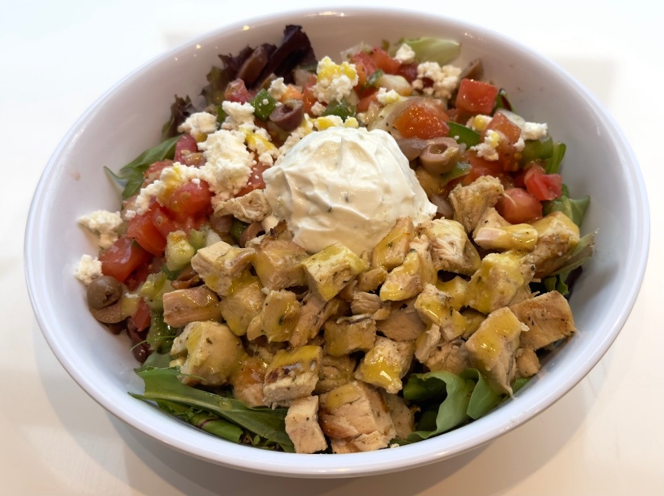 Chicken Greek Salad Bowl