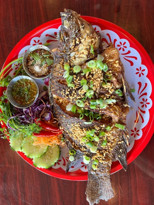 Garlic Fried Whole Fish