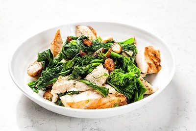 Grilled Chicken w/ Sauteed Spinach