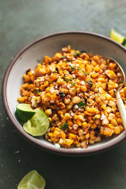 Loaded Mexican Street Corn Shrimp Salad