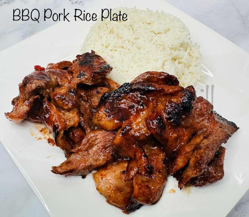 BBQ Pork - Rice Plate