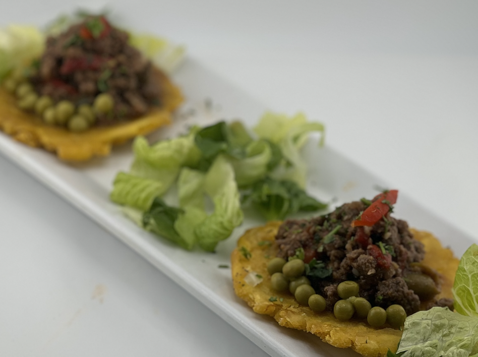 Tostone H Ground Beef Appetizer