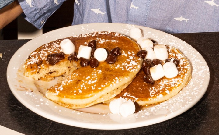 Kids' Chocolate Chip Pancakes with Marshmallows