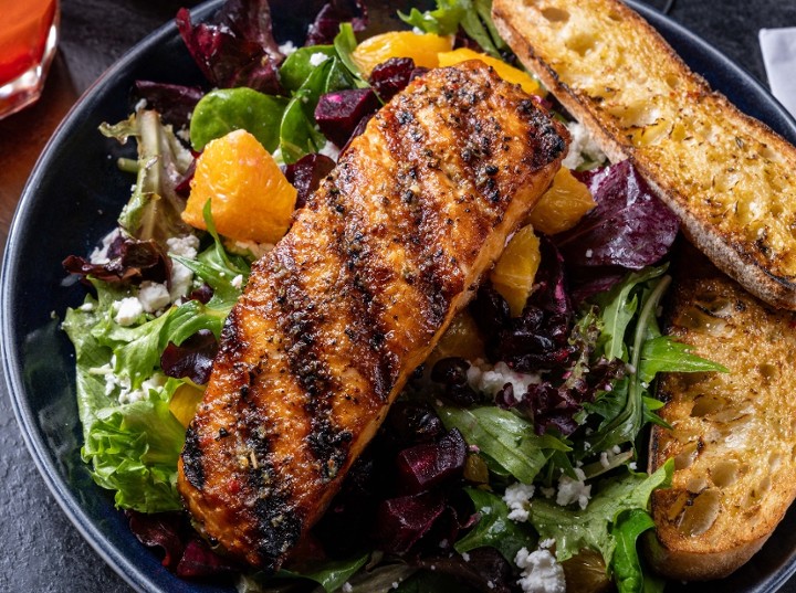 Grilled Salmon, Roasted Beet & Citrus Salad