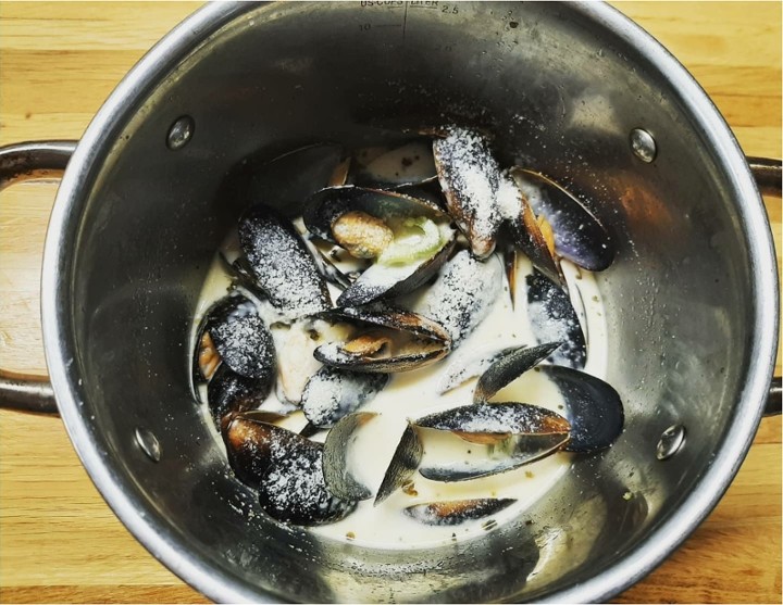 Parmesan Mussels