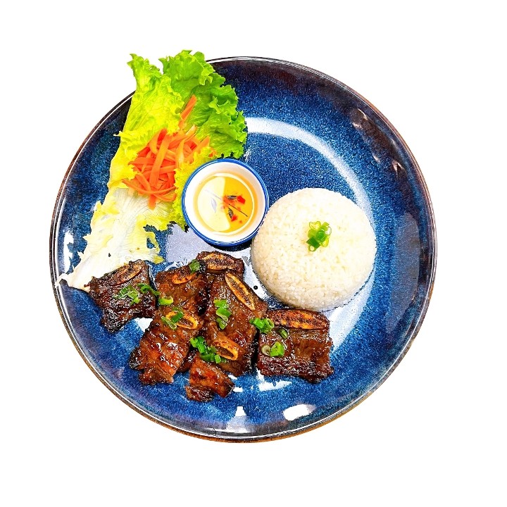 Korean BBQ Beef Short Rib Rice plate