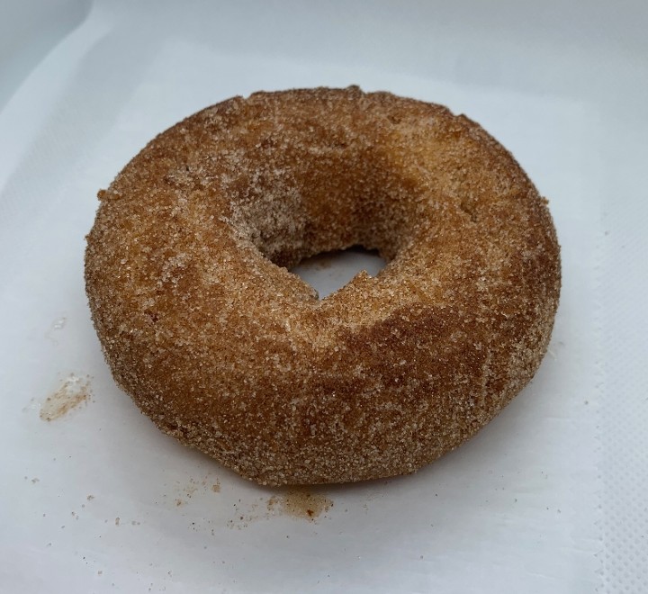 Cake Donut Rolled in Cinnamon Sugar