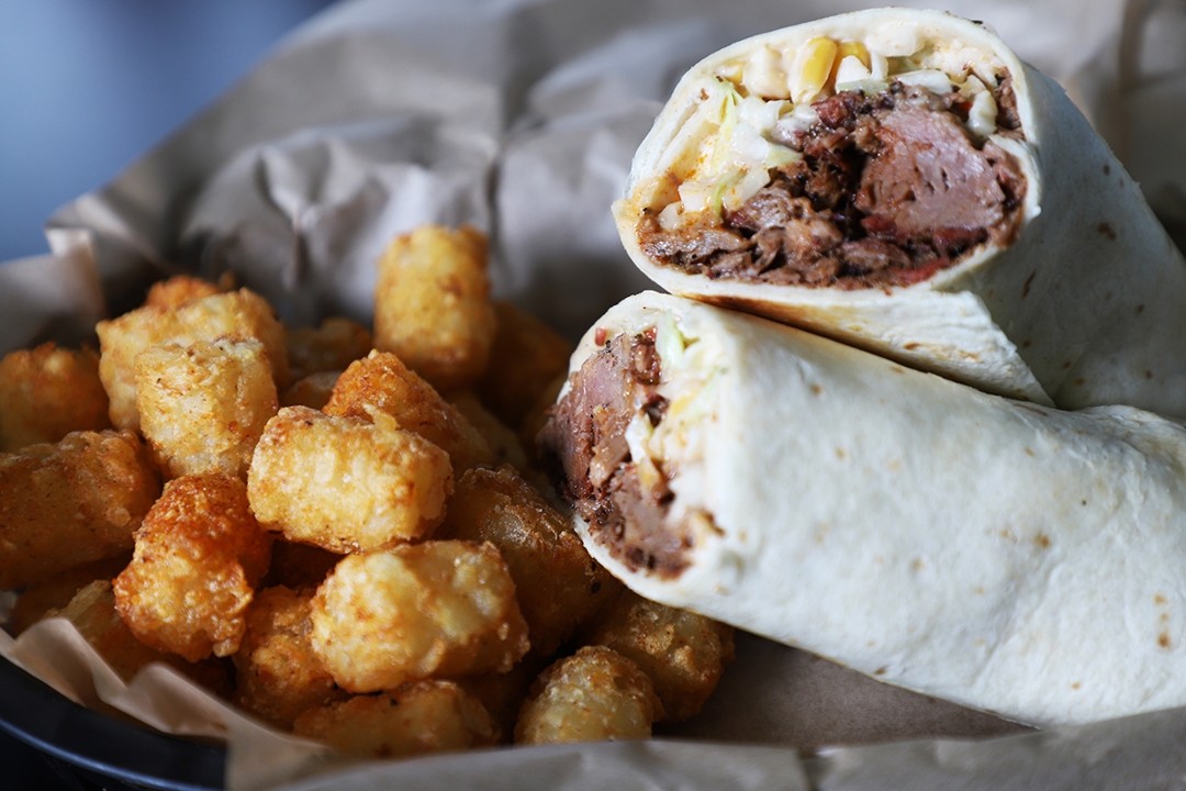 Chopped Brisket Wrap