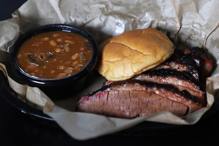 Sliced Brisket Sandwich