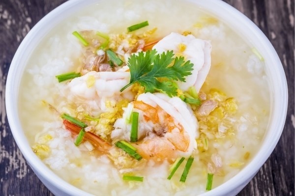 Thai rice soup