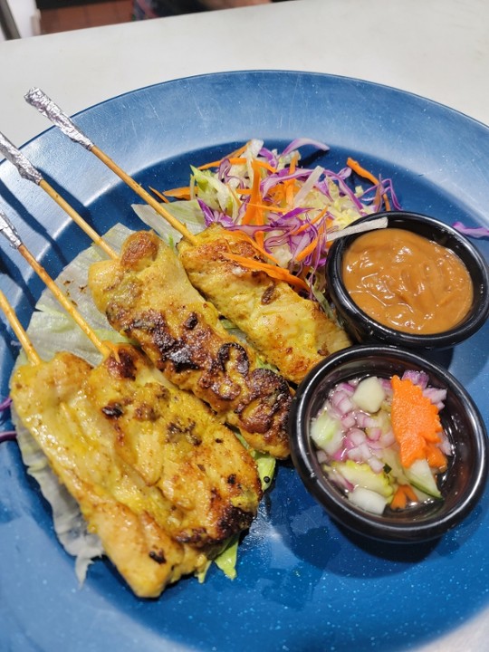 Grilled Chicken Satay Sticks