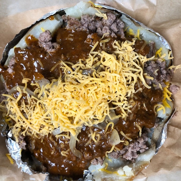 Chili Cheeseburger Spud