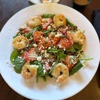 Spinach & Strawberry Salad - Shrimp