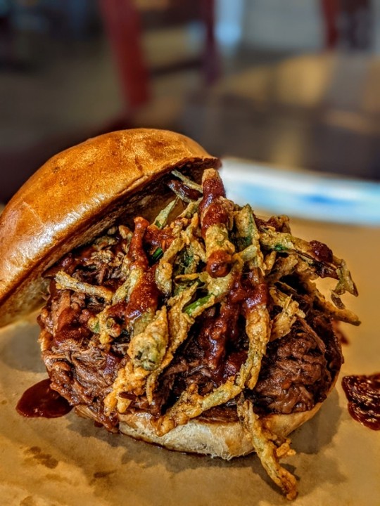 Caribbean Jerk Brisket Sandwich