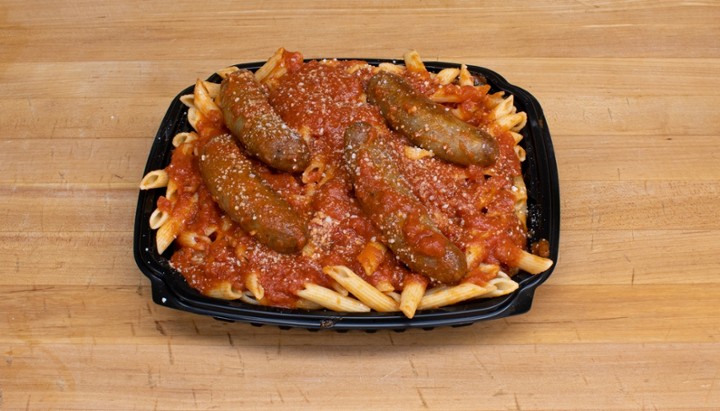 Pasta Bucket with 4 Sausages with Sauce