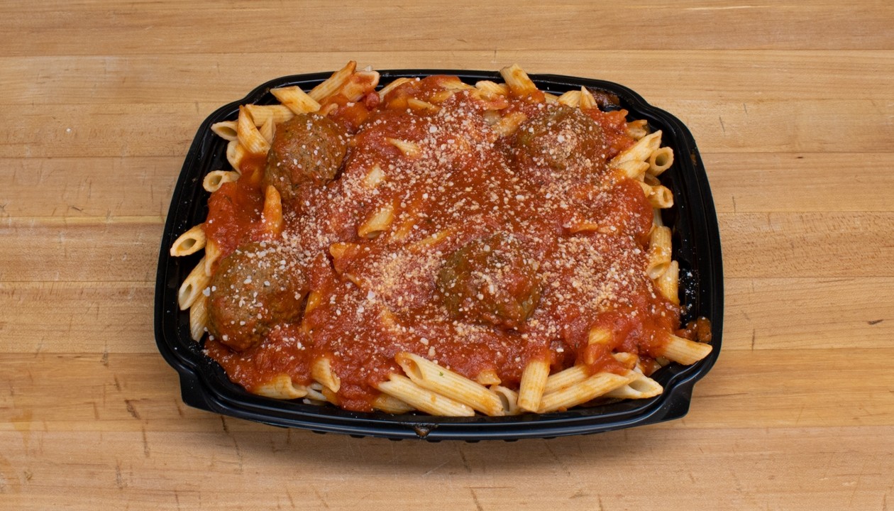 Pasta Bucket with 4 Meatballs with Sauce