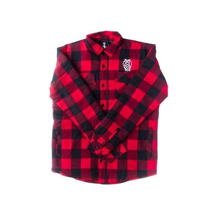 Flannel, Quilted Red