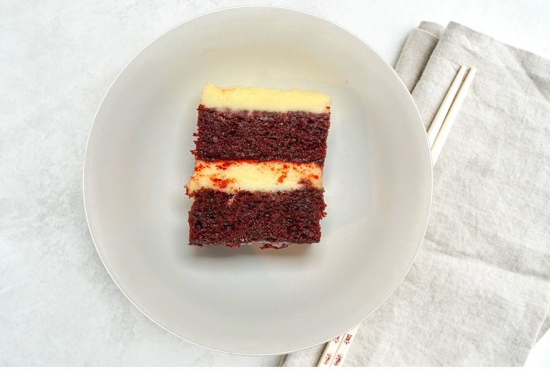 Red Velvet Cake w/ Cream Cheese Icing