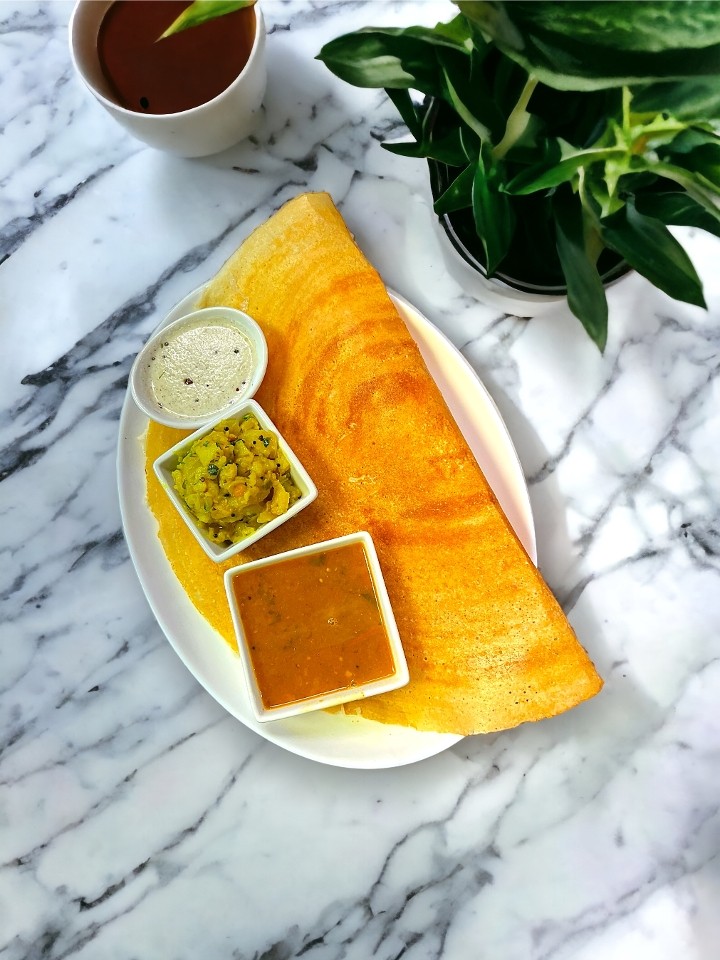 Dosa With Masala Topping