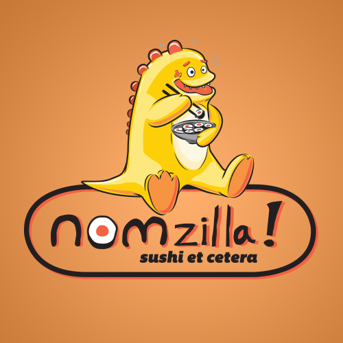Nomzilla! sushi et cetera logo