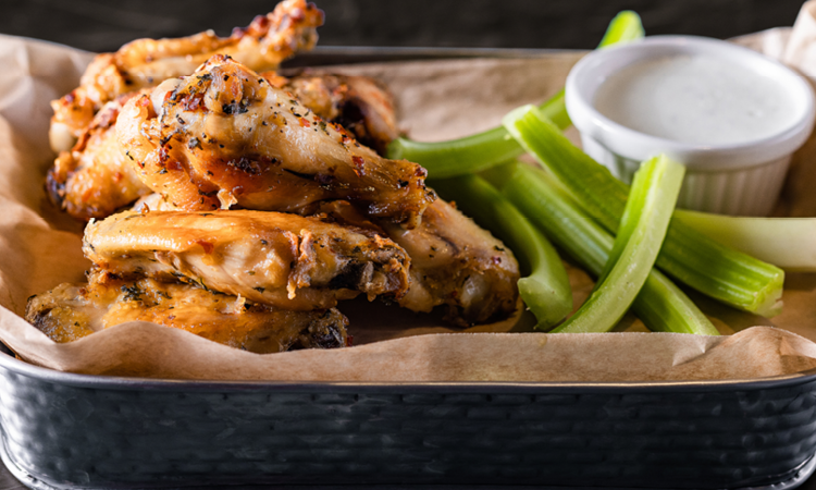 Garlic Rosemary Wings ~