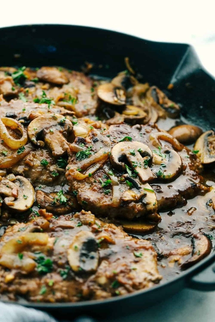 Minute Steak with Mushrooms