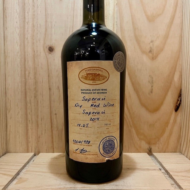 Kakheti: 2014 Tchotiashvili Saperavi Reserve 750ml