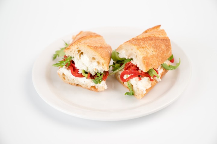 Chèvre & Roasted Red Pepper Bocata