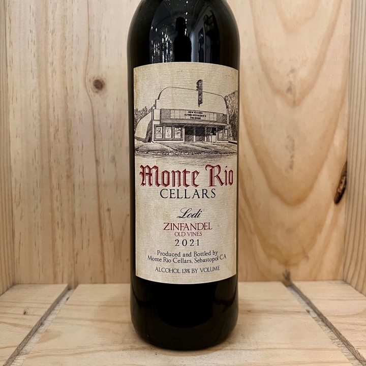 California: 2021 Monte Rio Cellars Zinfandel Old Vines 750ml