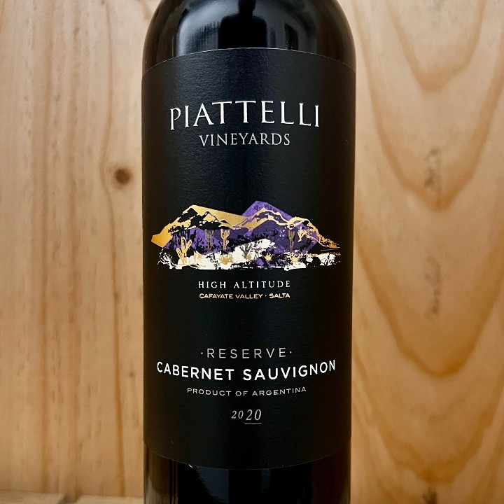 Salta: 2020 Piattelli Cabernet Sauvignon Reserve 750ml