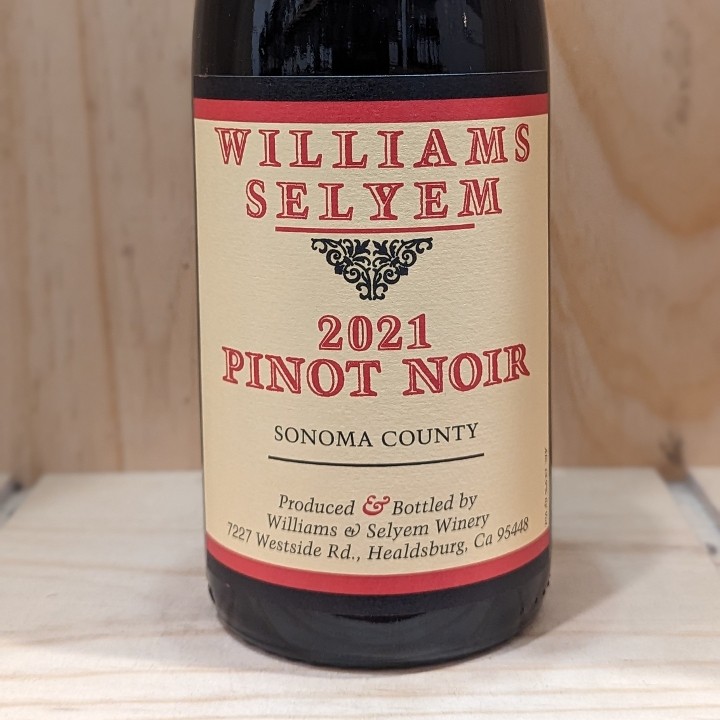 California: 2021 Williams Selyem Sonoma County Pinot Noir 750ml
