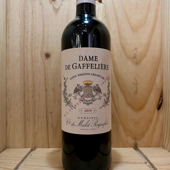 Bordeaux: 2019 Dame de Gaffeliere St. Emilion 750ml