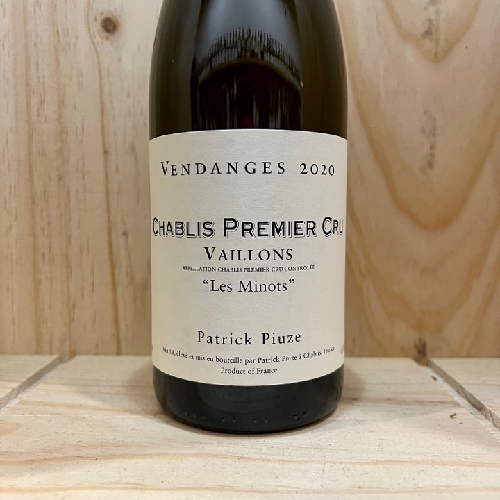 Burgundy: 2022 Patrick Piuze Chablis Premier Cru Vaillons Les Minots. 750ml