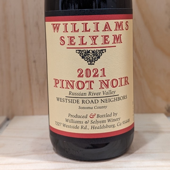 California: 2021 Williams Selyem Russian River Valley Pinot Noir 750ml