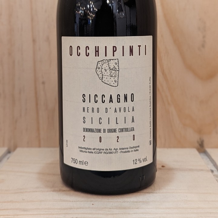 Sicily: 2020 Occhipinti Siccagno Nero d'Avola 750ml