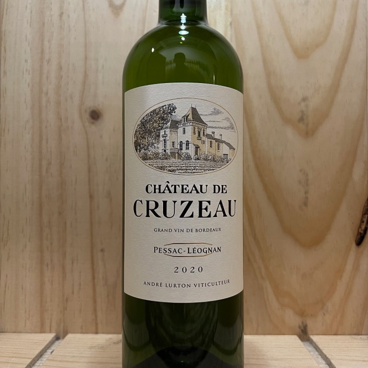 Bordeaux: 2020 Chateau Cruzeau Blanc Pessac-Leognan 750ml