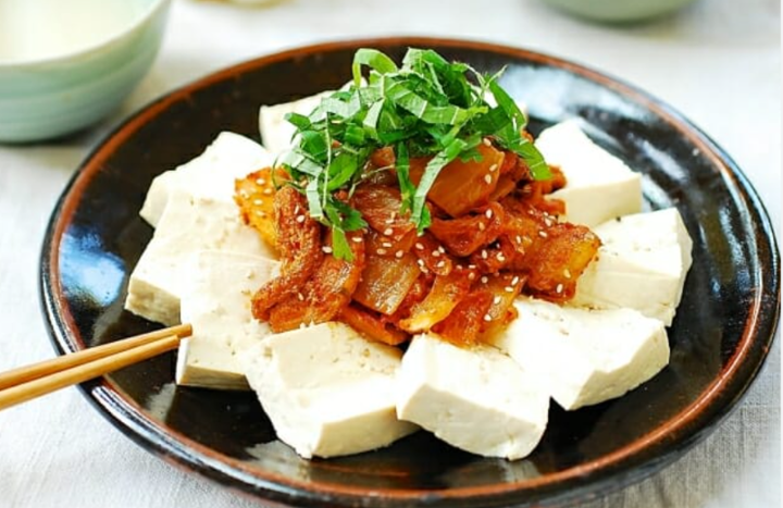 Krunchy Tofu and Kimchi