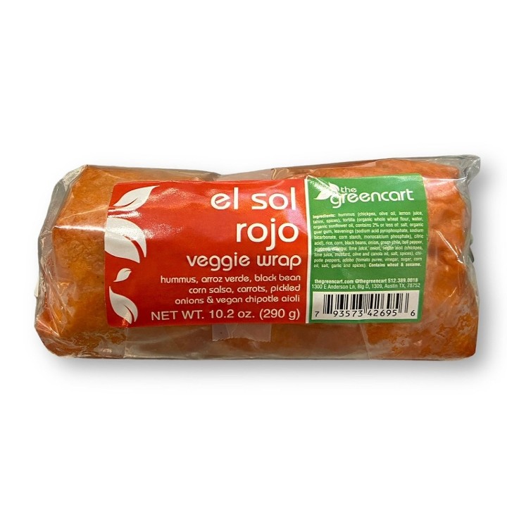Sol Rojo Vegan Wrap