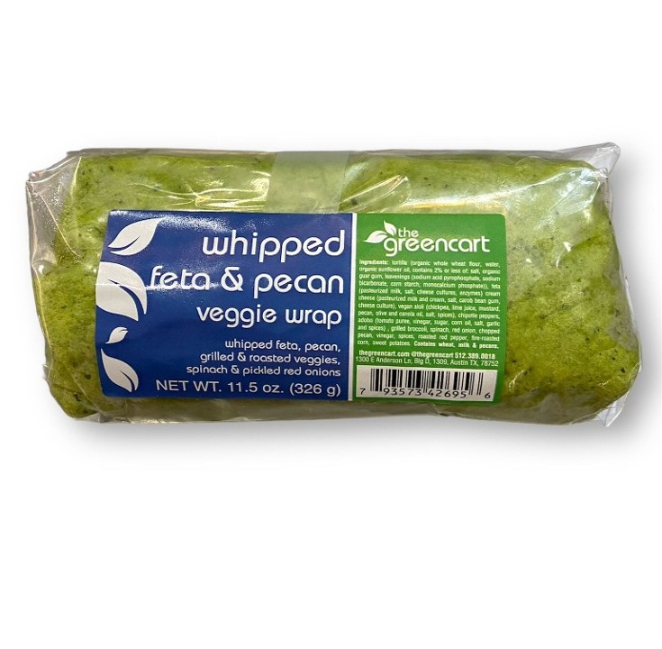 Whipped Feta & Pecan Vegetarian Veggie Wrap