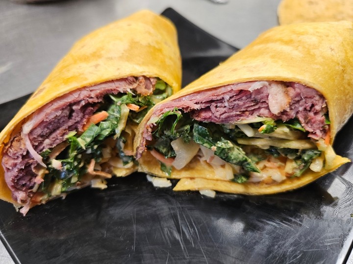 WRAP - SMOKED PIT BEEF AND POWER SLAW WRAP