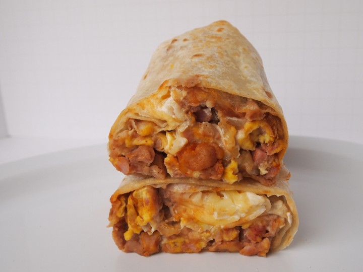 American breakfast burrito