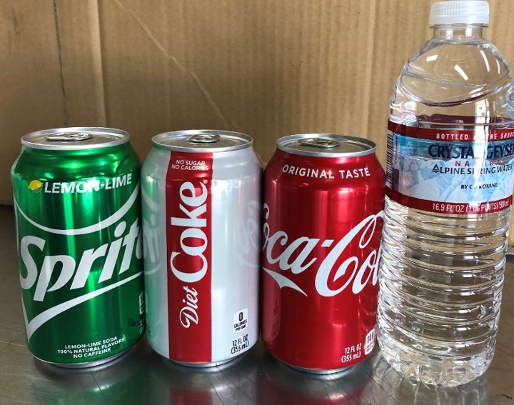 Sodas (Coke, Diet Coke or Sprite)