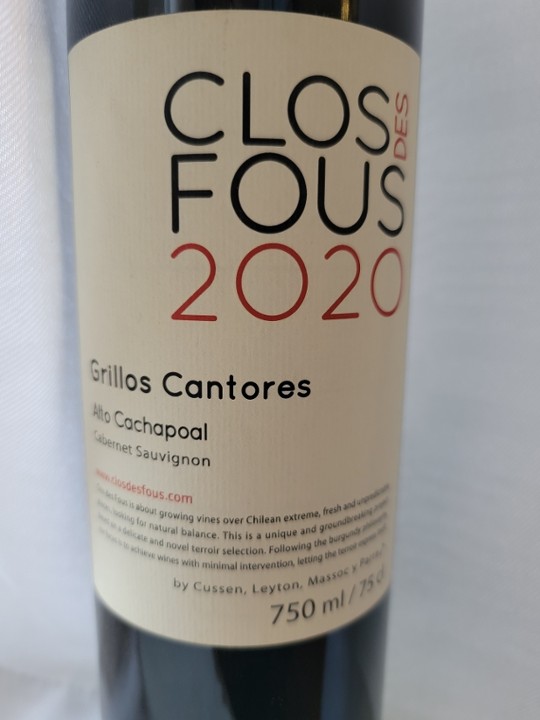 Clos Des Fous Grillos Cantores Cabernet Sauvignon