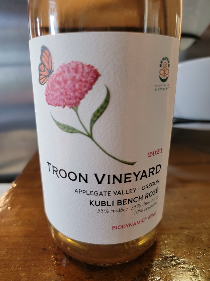 Troon Vineyards Kubli Bench Rose (V+)